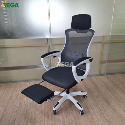 TOP 10 Mẫu ghế giám đốc lưới Được Ưa Chuộng 2026 Ghế Công Thái Học Cao Cấp Trắng REGA RG-CT14 (2)