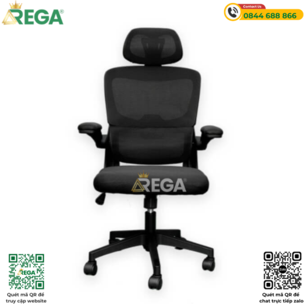 Ghế Công Thái Học Full Đen REGA RG-CT05