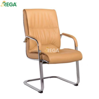 Ghế chân quỳ văn phòng da màu vàng kem REGA RG-110-1