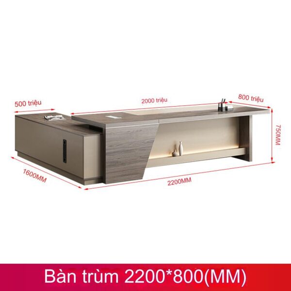 bàn làm việc giám đốc hiện đại REGA RBT522