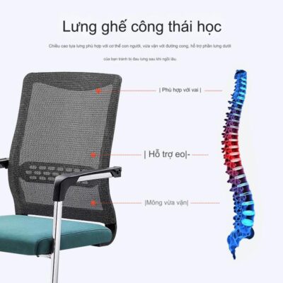 Ghế văn phòng lưới chân quỳ REGA 4002