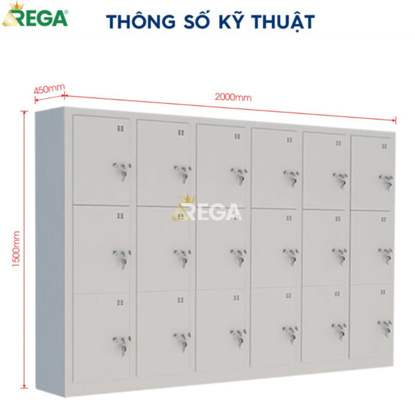 Tủ locker sắt REGA TS-055-1