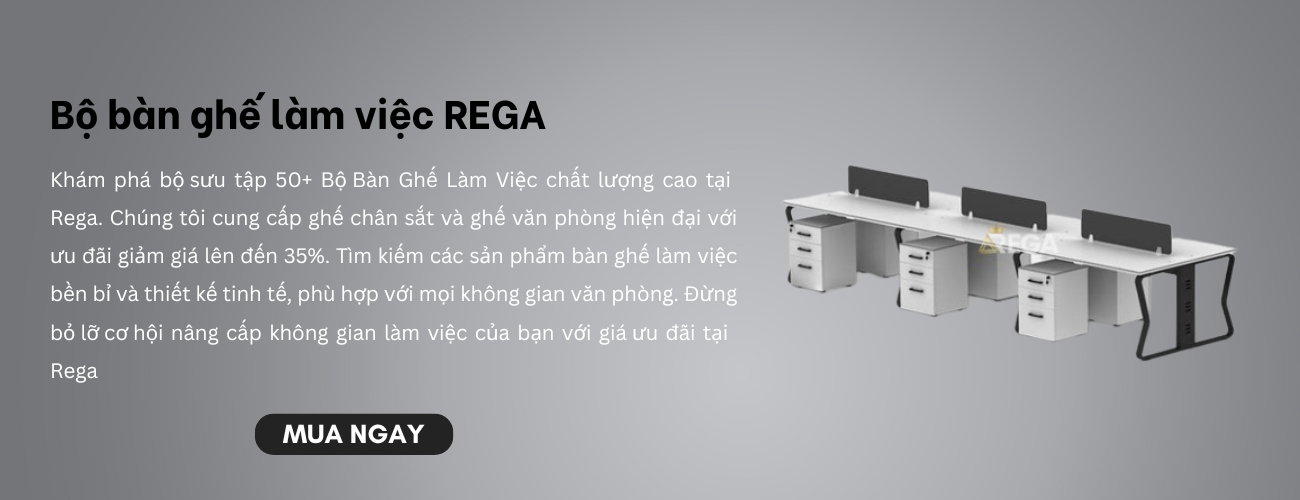 poster bộ bàn ghế làm việc