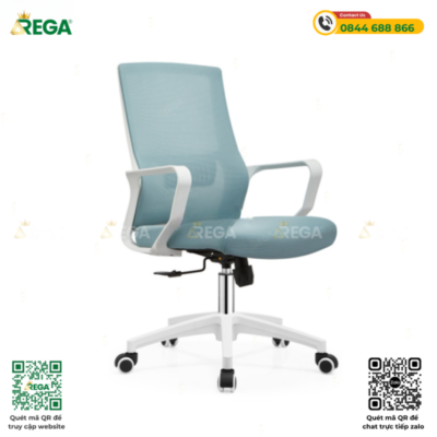 Ghế xoay văn phòng REGA 818B xanh