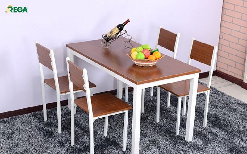Bàn Ăn Gỗ Công Nghiệp Phong Cách Hiện Đại