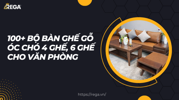 100+ Bộ bàn ghế gỗ óc chó 4 ghế, 6 ghế cho văn phòng