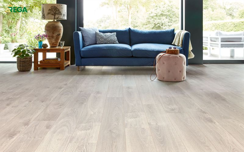 Sàn Gỗ Công Nghiệp Phong Cách Hiện Đại & Màu Trắng Tinh Tế