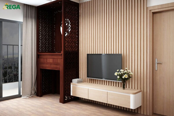 TOP 50+ Mẫu Gỗ Ốp Tường Phòng Khách Đẹp, Hiện Đại Cao Cấp Nhất 
