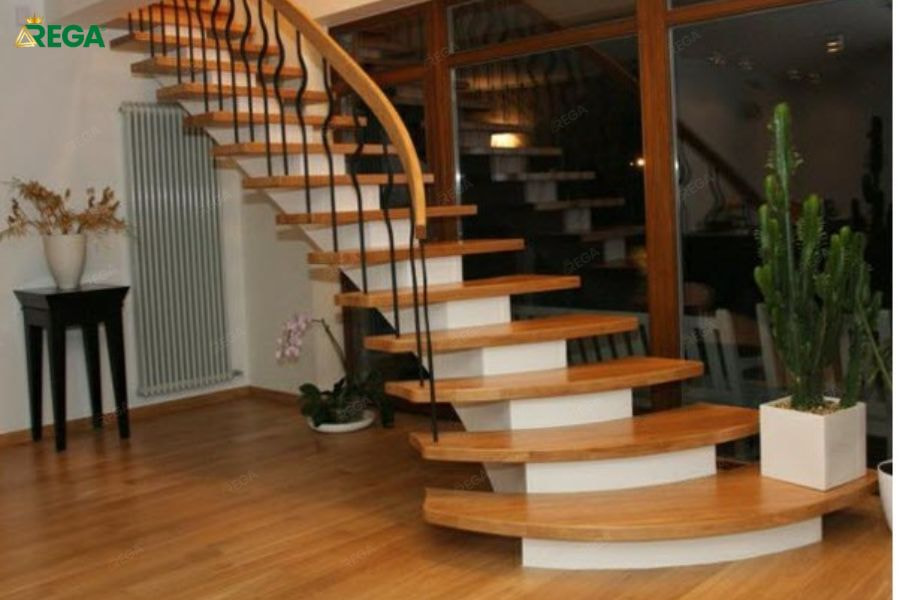 Tay vịn nhựa giả gỗ tròn