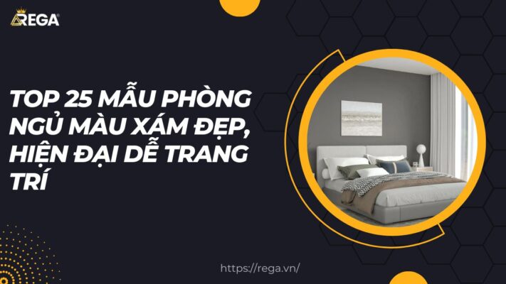 Top 25 Mẫu Phòng Ngủ Màu Xám Đẹp, Hiện Đại Dễ Trang Trí