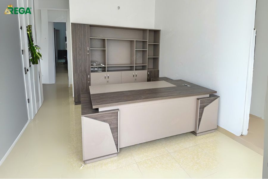 Bàn tủ giám đốc thiết kế tối ưu Vạn Đạt Thái Bình
