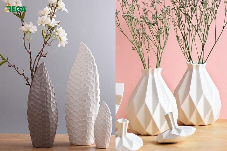 Cách Chọn Bình Hoa Lớn Trang Trí Phòng Khách Đẹp Chuẩn Phong Thủy Chọn kích thước bình hoa lớn cân đối với không gian phòng khách