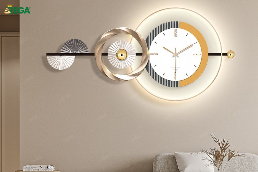 101+ Mẫu Đồng Hồ Treo Tường Phòng Khách Đẹp Hiện Đại HOT Nhất Mẫu Đồng Hồ Treo Tường Phòng Khách Vintage/Rustic