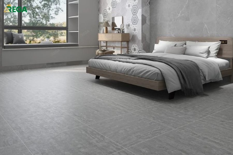 Gạch Lát Nền Phòng Ngủ Họa Tiết Xi Măng, Vải, 3D – Tạo Điểm Nhấn Độc Đáo