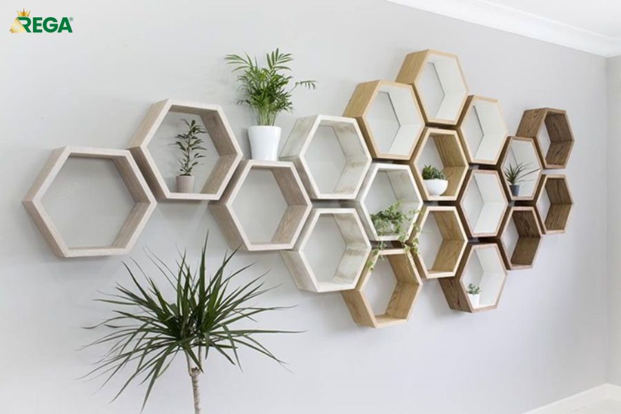 Kệ Hình Học (Tổ Ong, Lục Giác, Chữ U, Chữ L) Tạo Điểm Nhấn Cá Tính