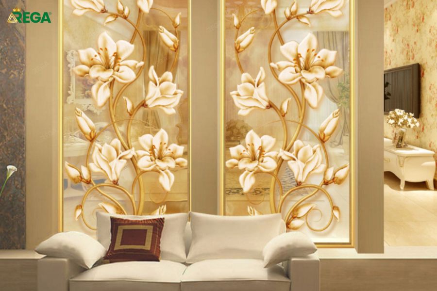 Mẫu 3 Decal họa tiết 3D hiện đại