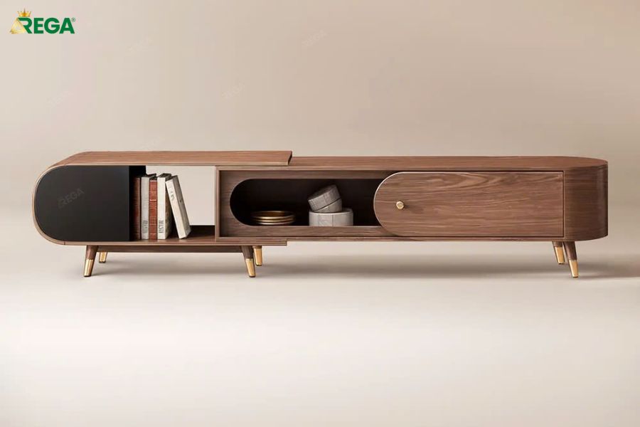 Mẫu 6 Kệ Gỗ Tự Nhiên Phong Cách Rustic