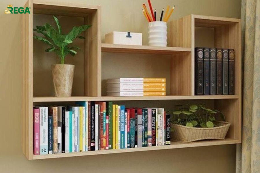Tips trang trí và sắp xếp sách trên kệ sách treo tường