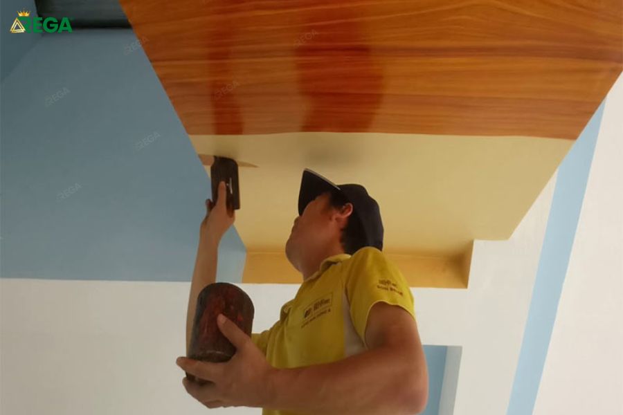 Tổng Hợp 10+ Mẫu Sơn Giả Gỗ Phòng Khách Sang Trọng, Đa Phong Cách