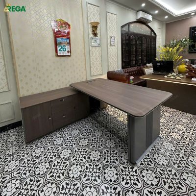 Bàn giám đốc nhập khẩu cao cấp REGA RGD148 2m Hộc tủ dài và thoải mái