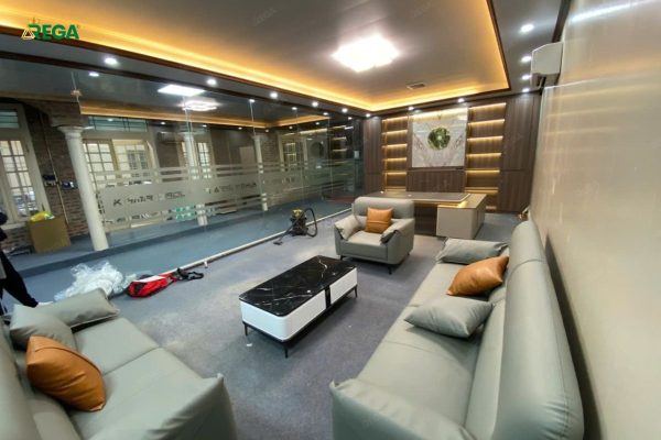 Góc tiếp khách sang trọng trong phòng giám đốc