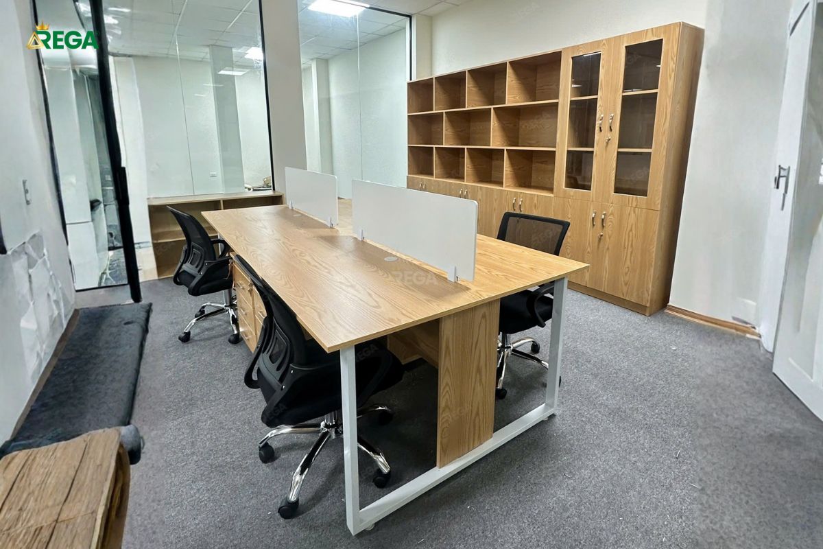 Nội thất văn phòng hiện đại đồng bộ Rega Nhân Hưng