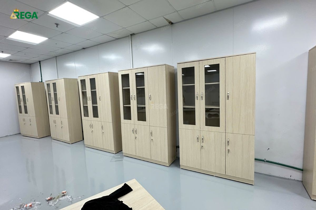 Rega thi công nội thất Công ty TNHH LANDFOOD Tủ lưu trữ hồ sơ văn phòng chắc chắn, bền đẹp