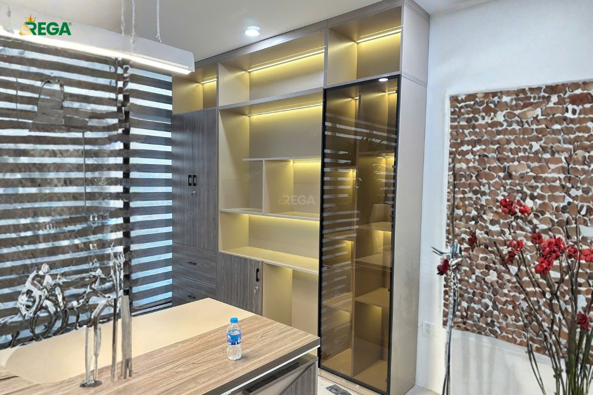 Rega Thi công nội thất văn phòng tập đoàn HATHAMEC Nội thất phòng giám đốc HATHAMEC hoàn thiện sắc nét
