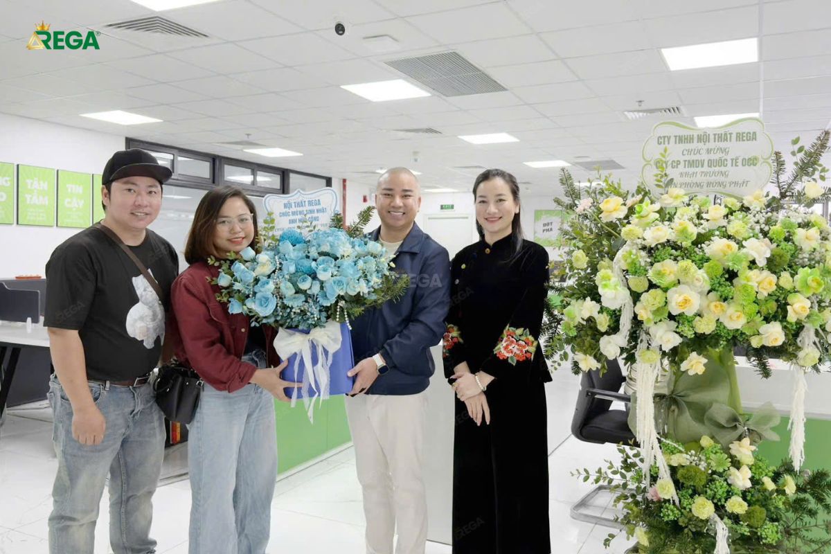Rega thi công nội thất văn phòng 300m2 công ty OCC