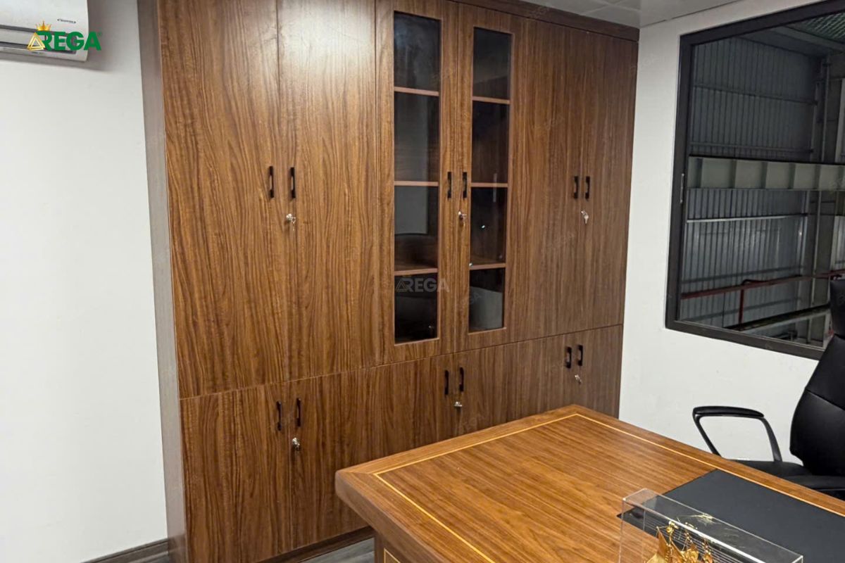Rega thi công văn phòng công ty Âu Lạc Company Tủ Tài Liệu Gỗ Văn Phòng Công Ty Âu Lạc