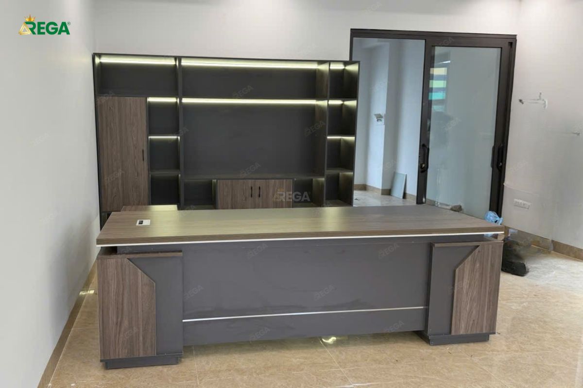 Rega thi công văn phòng công ty Âu Lạc Company Phòng Giám Đốc Công Ty Âu Lạc Do Rega Thi Công