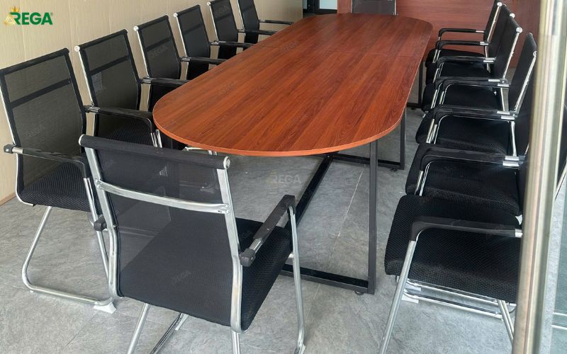 Bàn Họp Dài Văn Phòng Thiết Kế Tròn Hiện Đại