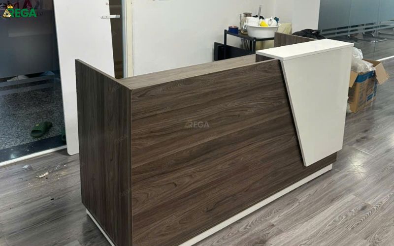Rega hoàn thiện nội thất cho Sanlian Việt Nam Quầy tiếp đón khách Rega thi công tại Sanlian Việt Nam