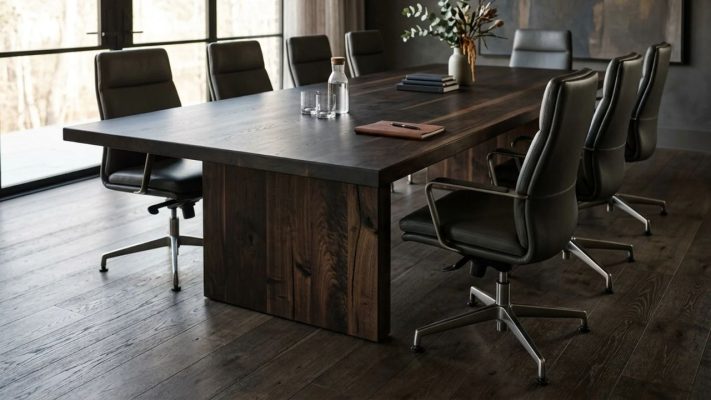 15+ Mẫu Bàn Họp Luxury Cao Cấp, Tiện Nghi Bàn họp luxury gỗ tự nhiên đẳng cấp cho doanh nghiệp