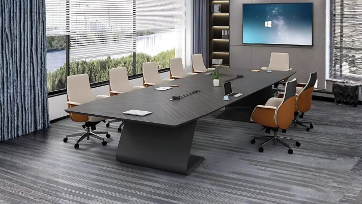 15+ Mẫu bàn họp có ổ điện đẹp, tiện ích cho văn phòng Bàn họp có ổ điện cần có tone màu phù hợp với văn phòng