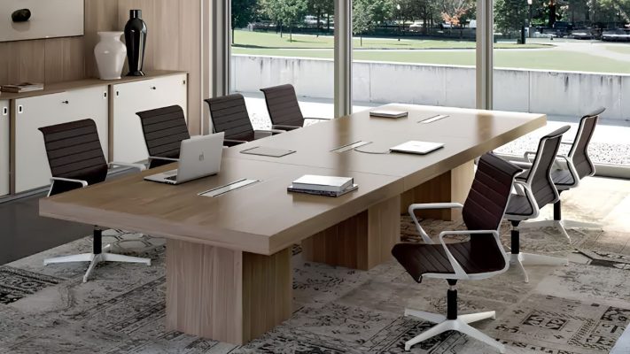 15+ Mẫu bàn họp có ổ điện đẹp, tiện ích cho văn phòng Chọn bàn họp có ổ điện theo số lượng nhân viên