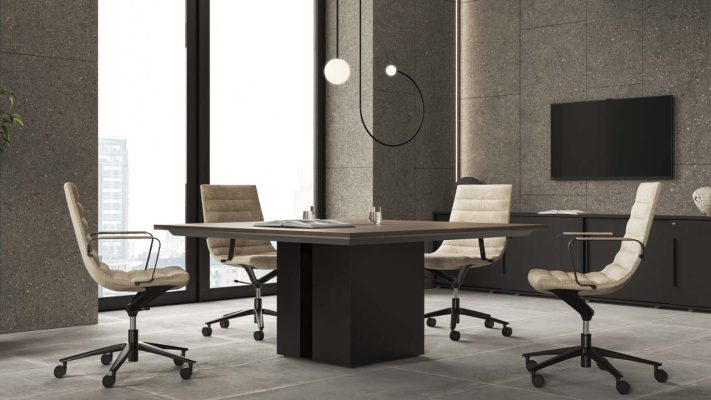10 Mẫu Bàn Họp Vuông Giá Tốt, Đẹp Cho Văn Phòng Bàn họp gỗ vuông lớn MDF
