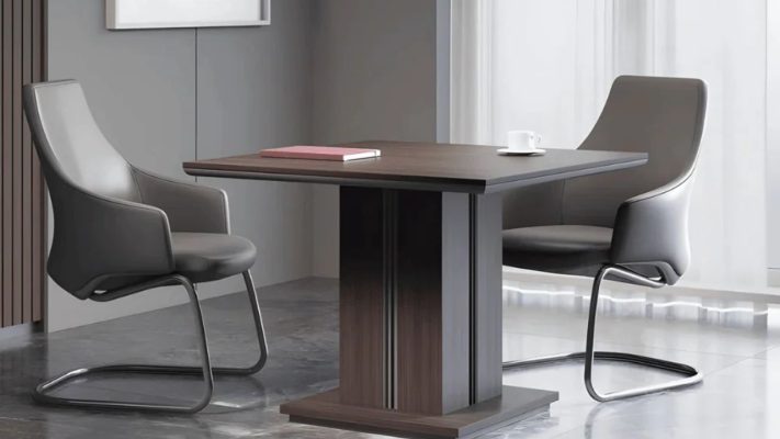10 Mẫu Bàn Họp Vuông Giá Tốt, Đẹp Cho Văn Phòng Bàn họp gỗ vuông phong cách hiện đại