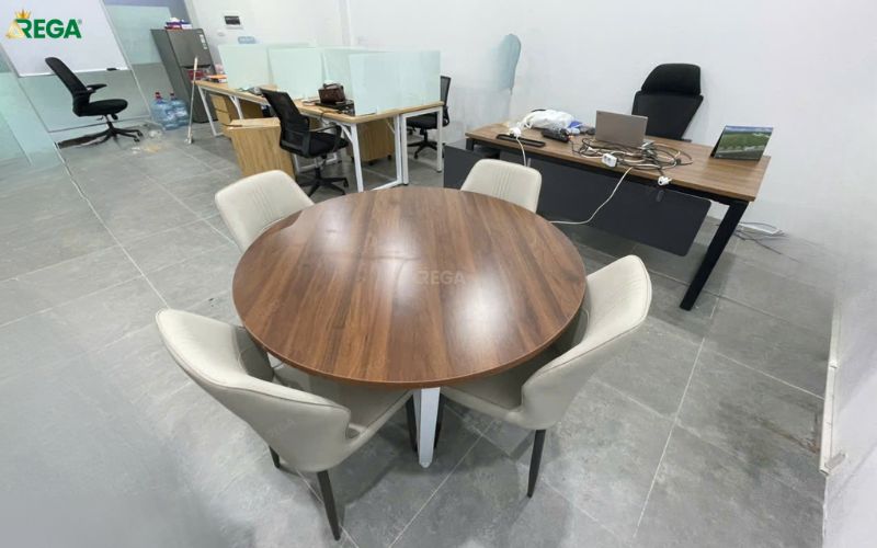 Rega hoàn thiện nội thất công ty Kế Toán FAB Bàn tiếp khách Kế Toán FAB