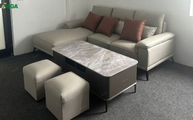 Sofa tiếp khách văn phòng Bitsness do Rega lắp đặt