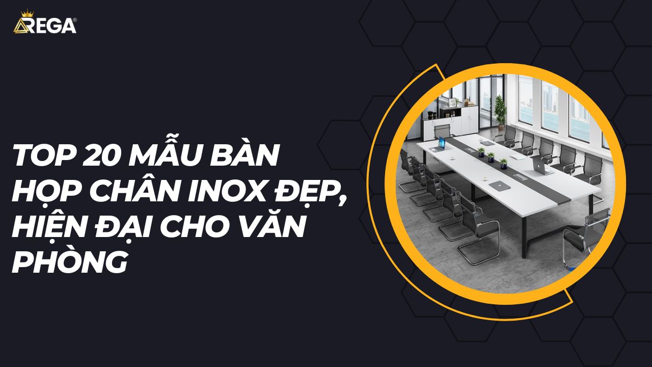 bàn họp chân inox