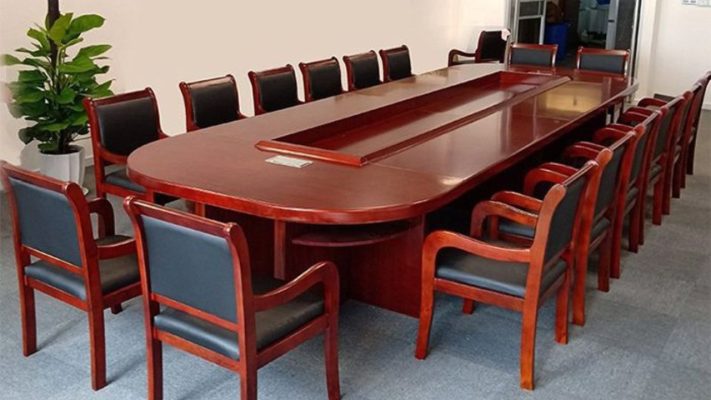Top 15+ Mẫu bàn họp bầu dục đẹp, hiện đại, tinh tế Nội thất phòng họp với bàn bầu dục
