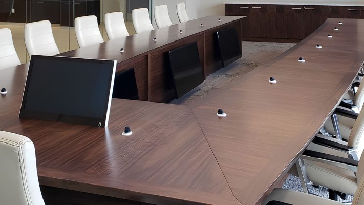15+ Mẫu bàn họp chữ u hiện đại, đẹp tối ưu không gian Bàn họp chữ U gỗ tự nhiên cao cấp