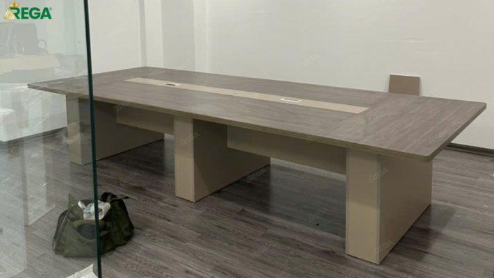 7 Mẫu bàn họp dài 4m hiện đại, rộng rãi và giá tốt nhất Chất liệu bàn họp dài 4m Rega khuyên dùng là MFC và MDF