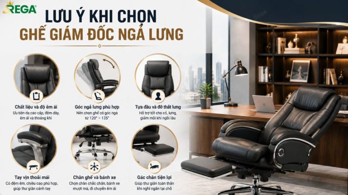 Ghế Giám Đốc Ngả Lưng: Giải Pháp Tối Ưu Cho Sức Khỏe Ghế giám đốc ngả lưng phù hợp không gian làm việc lãnh đạo