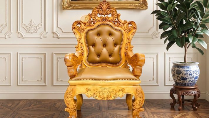 Top 10+ Mẫu Ghế Giám Đốc Gỗ Hương Đẹp, Cao Cấp 2026 Mẫu ghế gỗ tự nhiên tạo điểm nhấn cho phòng lãnh đạo