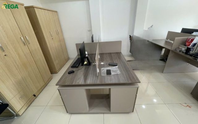 Rega thi công nội thất văn phòng Bay Việt Cụm bàn nhân viên tối ưu diện tích văn phòng