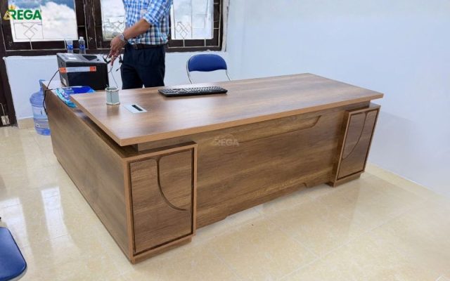 Rega thi công nội thất văn phòng công ty KGS Không gian phòng giám đốc công ty KGS do Rega hoàn thiện