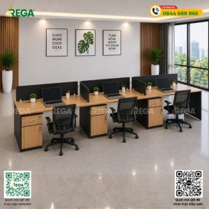 Cụm bàn làm việc 6 người Ryder 3m6 REGA RCB-662
