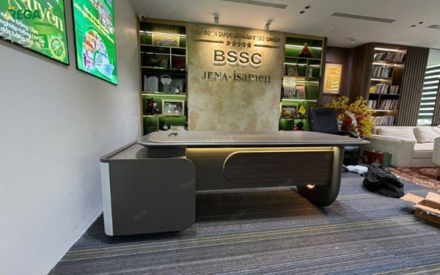 Rega thi công nội thất văn phòng BSSC Group Không gian phòng giám đốc BSSC Group hiện đại